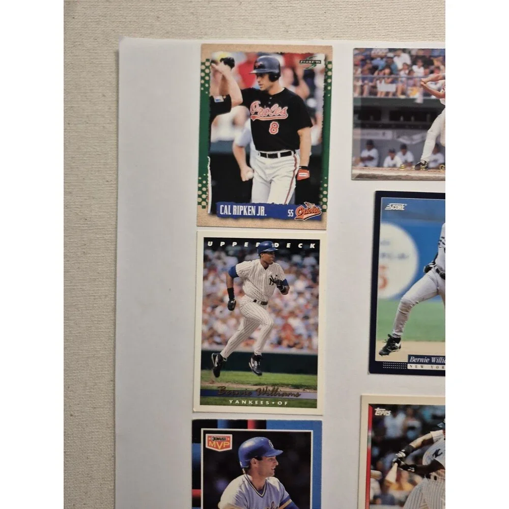 MLB Baseball Card Lot Cal Ripken Jr Bernie Williams Paul Molitor Ben Grieve LOT